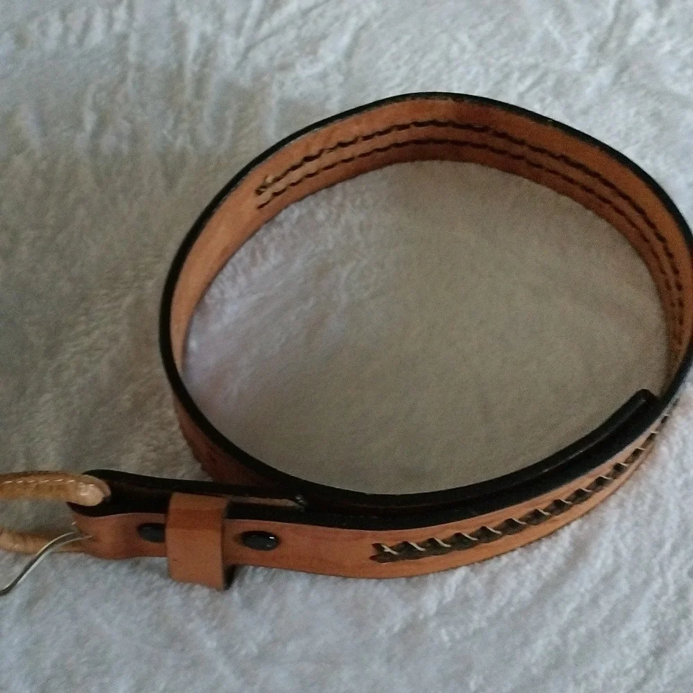 Leather belt